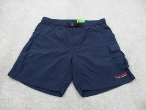 Ralph Lauren Polo Sport Shorts Mens Medium 34x8 Blue Belted Hiking Cargo 90s * - Picture 1 of 16