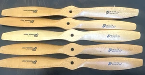 5 NEW VINTAGE AIRPLANE R/C TOP FLITE WOODEN PROPELLER, 11-7 1/2  SUPER-M (80) - Picture 1 of 6
