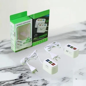 1 Piece Power Strip Electric Socket 6 USB Ports Extension Cable Table Socket _yy - Afbeelding 1 van 14