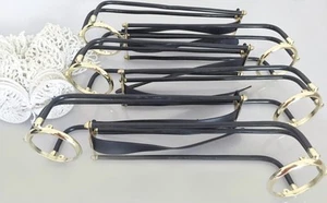 STANDARD Pool Snooker Billiard Table Brass Empire Rail And Net Pockets Set of 6 - Picture 1 of 4