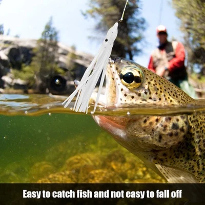 10pcs Bag Mini Size Squid Octopus Shape Fishing Bait Lure Fishing Tackle Too DY - Bild 1 von 4