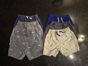 Lot of 6 Size 2 T Toddler Boys Kids Shorts Daily Wear Play Gray Blue Sharks... - Picture 1 of 1