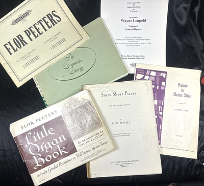 6 Vintage Sheet Music Classic  Books  &  Pieces for Organ - Image 1 of 4