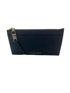 Cartera sin asas Michael Kors grande para tarjetas en azul marino PVP £150 nueva caja bolsa de papel - Imagen 1 de 10