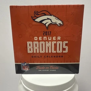 DENVER BRONCOS NFL 2017 TEAM BOX KALENDER TRIVIA QUESTION FACT SAMMLERSTÜCK NEU! - Bild 1 von 8