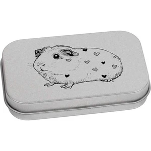 'Cute Guinea Pig Side View' Metal Hinged Tin / Storage Box (TT054511) - Picture 1 of 21