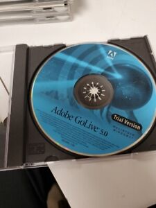 Adobe GoLive 5.0 Educational version. Macintosh Windows. Trial Version