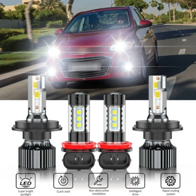 Combo de bombilla antiniebla de haz alto bajo LED para Hyundai Grand i10 2018-2019 Foto 1 de 4