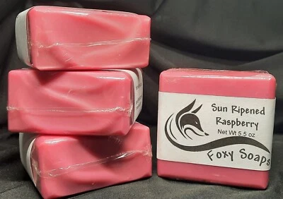 Sun Ripened Raspberry Homemade Artisan Soap - Image 1 of 3