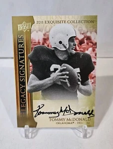 2011 Upper Deck Exquisite Collection Tommy McDonald Auto /45 SP! 🔥Eagles HOF'er - Picture 1 of 2