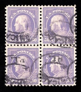 MOMEN US STAMPS #477 NO WMK BLOCK OF 4 USED VF LOT #92617* - Picture 1 of 2