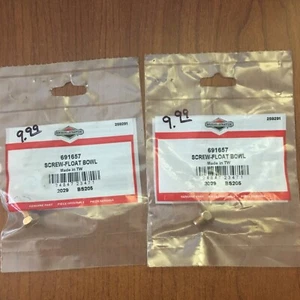 Genuine Briggs & Stratton 691657 Float Bowl Screw Lot Of 2 - Picture 1 of 4