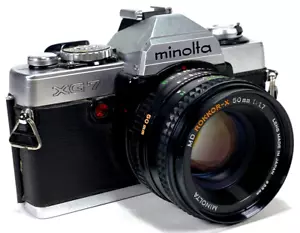 Minolta XG7 fotocamera reflex pellicola 35 mm con obiettivo MD Rokkor-X 55 mm - non testata - Foto 1 di 5