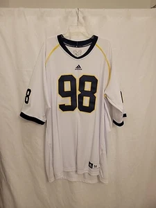 Adidas NCAA Jersey Michigan Wolverines #98 White Mens Size 58 4XL NWOT Stitched - Picture 1 of 8
