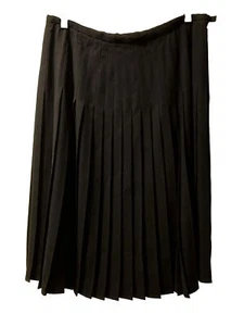 NWTs $148 Saks Fifth Avenue Black Pleated Midi Skirt SZ 16 - Bild 1 von 3