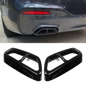 Cubierta de escape negro acero inoxidable escape para BMW Serie 5 G30 G31 2018-2022 - Imagen 1 de 6