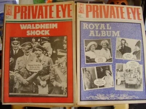 JOB LOT X 23 VINTAGE PRIVATE EYE SATIRICAL MAGAZINES ROYAL ALBUM THATCHER REAGAN - Picture 1 of 24