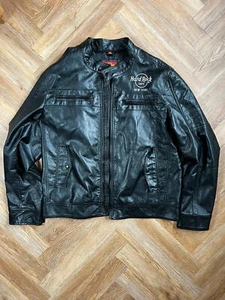 Hard Rock Cafe New York Faux Leather Jacket - Picture 1 of 6