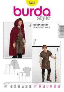 Burda Style Schnittmuster - Mittelalterliche Kombi - Umhang & Wams - Nr. 7333 - Bild 1 von 6