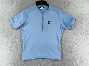 Cannondale Cycling Jersey Womens Medium Blue 1/2 Zip 100% Polyester Pockets - Picture 1 of 15