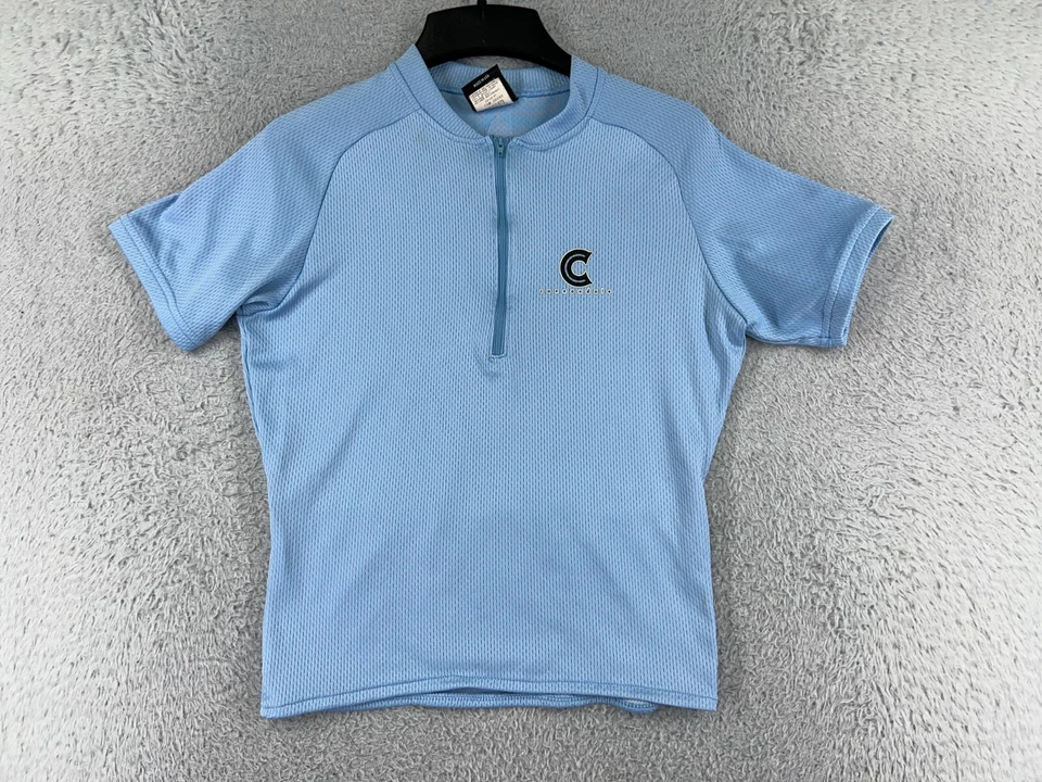 Jersey de ciclismo Cannondale para mujer azul medio 1/2 cremallera 100 % poliéster bolsillos Foto 1 de 4