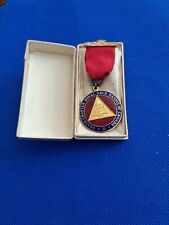 1933 Sterling Medal ,Masons Of Canada  Grand Chapter Royal Arch ,Age With Honour