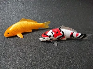 Figura Carpa Kaiyodo 2 Piezas Bienes Raros De Japón NishikiKoi  - Imagen 1 de 7