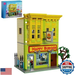 Happy Burgers House Set di Costruzioni, The Bob's House Kuchi Kopi Blocchi da Costruzione - Foto 1 di 5