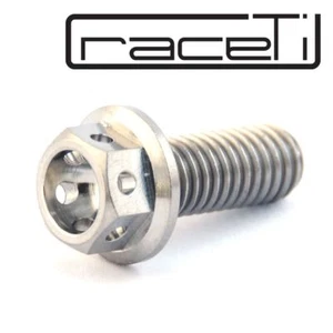 M5 Titanium Bolt 15mm Hex Head RACE flange Drilled lock Safety Wire 15 x 0.8 - Picture 1 of 2