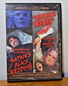 Satans Black Wedding and Criminally Insane DVD Cult Horror Retro 70s 2005 - Bild 1 von 4