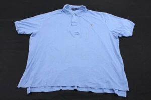 Polo Ralph Lauren Shirt Mens sz 4XLT Blue Soft Cotton Short Sleeve w Color Pony - Picture 1 of 10