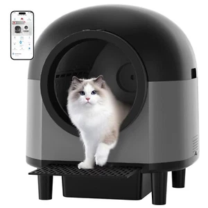 OMCPET Smart Automatic Cat Litter Box Self-Cleaning with APP Remote Control - Picture 1 of 9