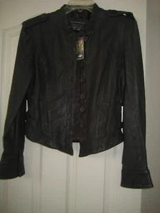 Peruvian Connection Newbury Chocolate Brown Short Leather Jck. NWOTGS. Size 12 - Picture 1 of 18