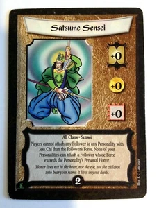 Satsume Sensei L5R Legend of the Five Rings CCG Fire and Shadow - Picture 1 of 1