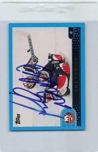 2001/02 Topps #39 Rick DiPietro Islanders Signed Auto *H787