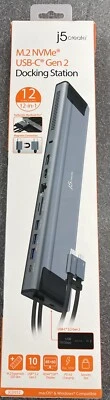 J5Create JCD552 M.2 NVMe USB-C Gen 2 Docking Station - Image 1 of 4