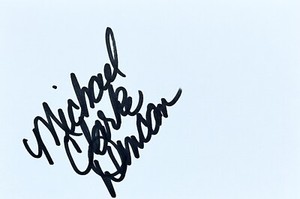 Michael Clarke Duncan Signed In Person 4x6 Index Card In Top Loader - Authentic