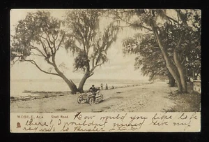Tarjeta postal Shell Road Tuck ColloType Mobile AL 1907 Alabama - Imagen 1 de 2