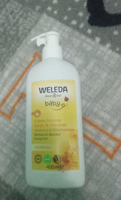 Weleda Crema Limpiadora Lavado Cuerpo y Cabello Bebé con Caléndula Orgánica 400 ml Foto 1 de 4