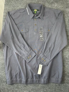 NWT Vintage Cabelas Tall Badlands Banded Bottom Shirt Size 3XL Tall Gray - Picture 1 of 9