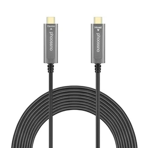USB C to C Fiber Optical Cable USB 3.1 Type C Cable 10Gbps 50FT Compatible with - Picture 1 of 6