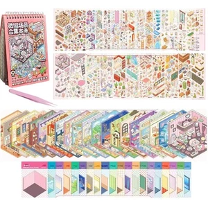 20 Sets 3D Sticker Therapy Scene Material Book,DIY 3D House Stickers Set for ... - Picture 1 of 9