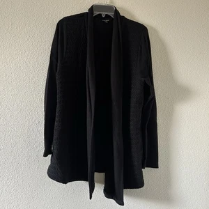 Cárdigan Lucky Brand Frente Abierto Granny Teacher Otoño Boho Negro Para Mujer’s Grande - Imagen 1 de 9