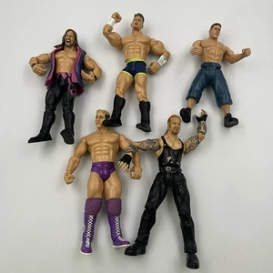 Lot Of 5 Vintage 2000 / 2005 WWE WWF Wrestling Figures Dupree, Jericho, Haas + - Picture 1 of 11