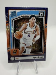 Baloncesto óptico Donruss 2024-25 púrpura brillo Prizm Ryan Dunn radiocontrol - Imagen 1 de 2