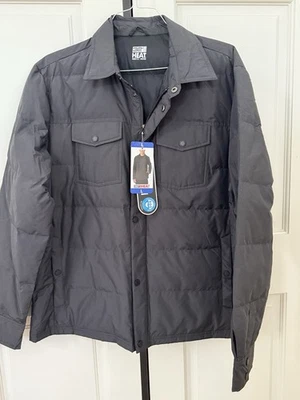 NWT 32 Degrees Heat Men’s Charcoal Ultra Light Down Shirt Jacket Size Large - Image 1 of 4