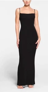 Skims Soft Lounge Long Slip Dress - ONYX/ BLACK Gr. XL - Bild 1 von 8