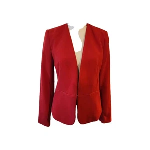 Mango Basics MNG rot gefütterter Blazer Stretch Karriere Gr. Small Neu mit Etikett - Bild 1 von 12
