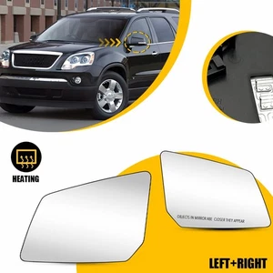 Exterior Mirror Glass w/Backing Plate Driver Passenger Side for Outlook Acadia - Picture 1 of 10
