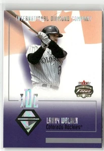 2002 FLEER FOCUS JERSEY EDITION INTERNATIONAL DIAMOND COMPANY LARRY WALKER - Picture 1 of 2
